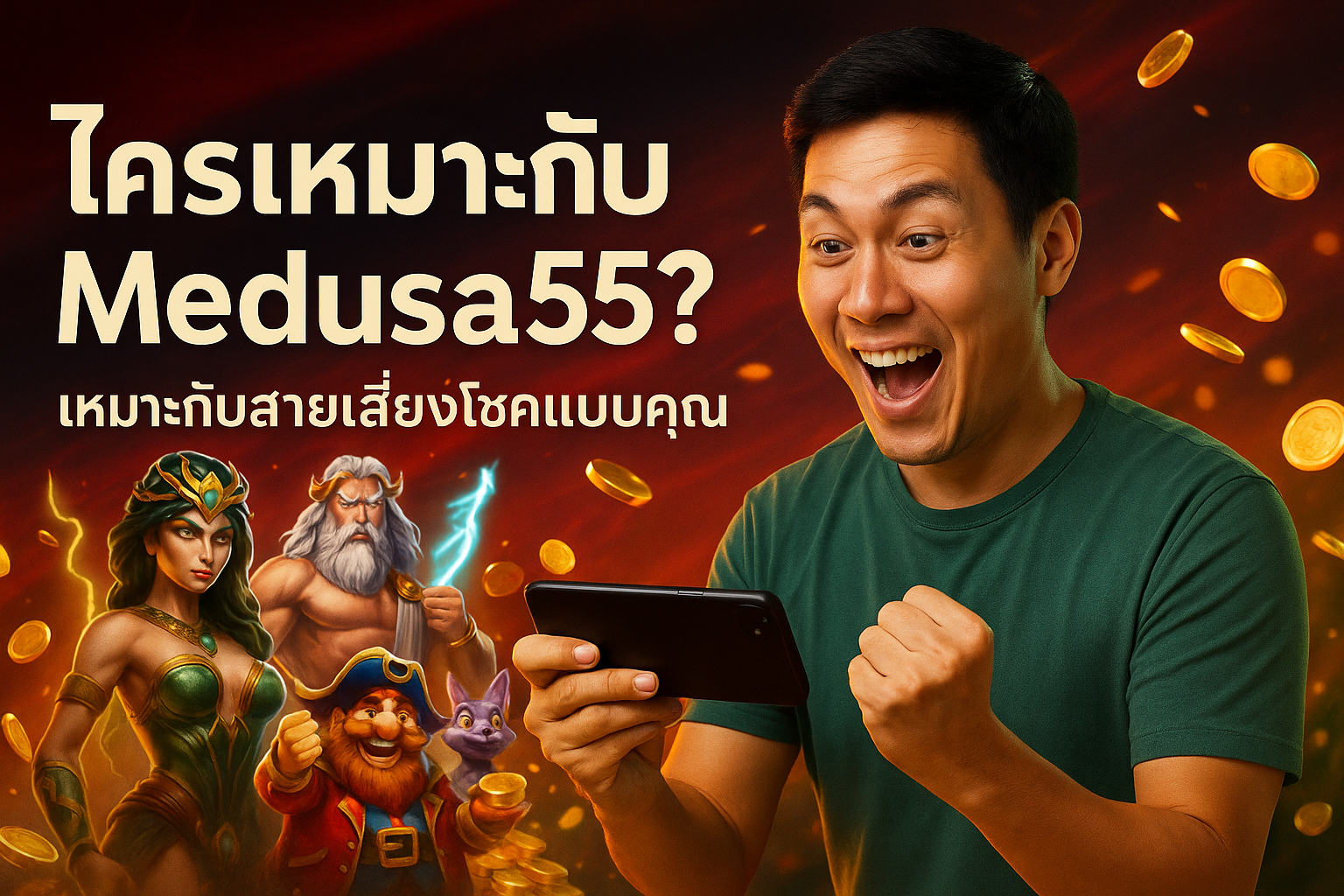 ใครเหมาะกับ Medusa55? เหมาะกับสายเสี่ยงโชคแบบคุณ