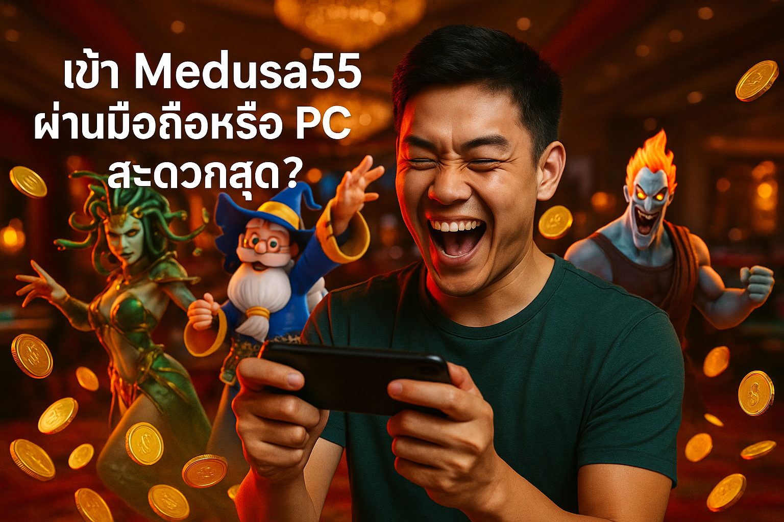 เข้า Medusa55 ผ่านมือถือหรือ PC สะดวกสุด?