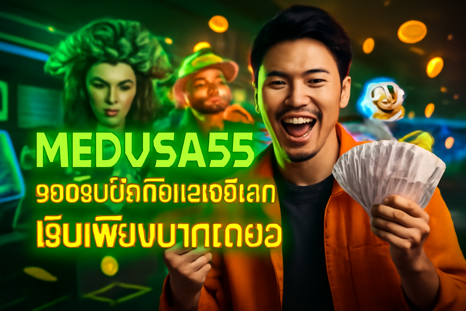 MEDUSA55 รองรับมือถือและวอเลท เริ่มเพียงบาทเดียว